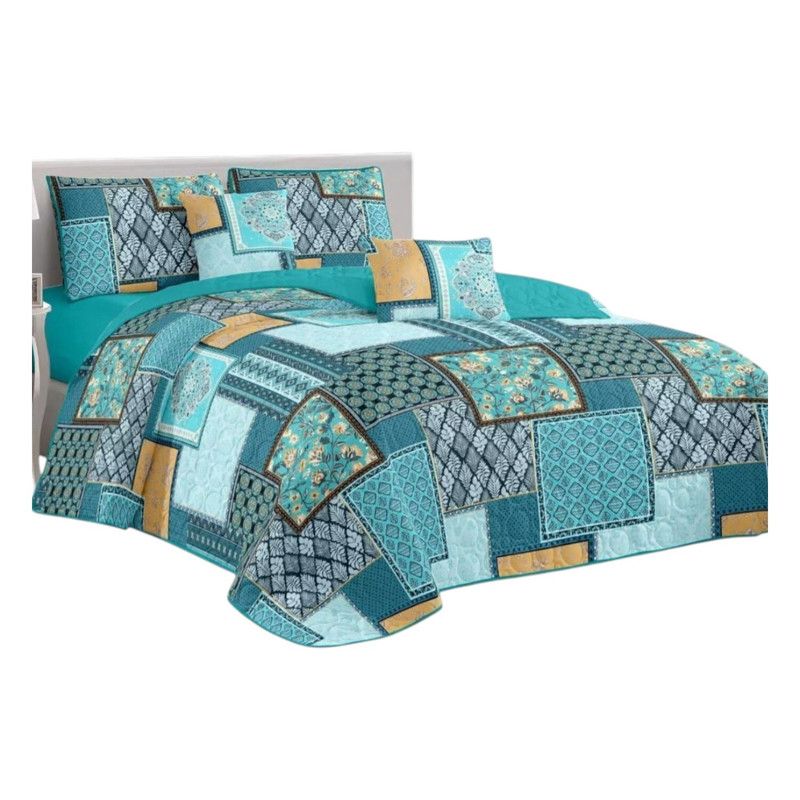 GENERICO - Cobertor De Verano 15 Plazas Quilt + 1 Funda Cubrecama 180x230cm