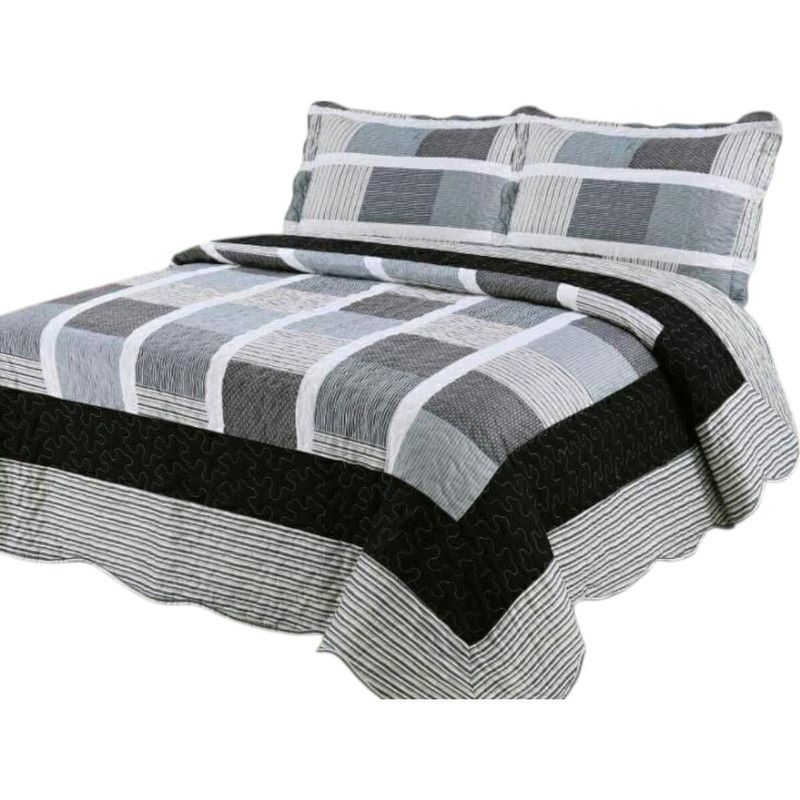 GENERICO - Cubrecama De Verano King 250x270cm Colcha + 2 Fundas Cobertor
