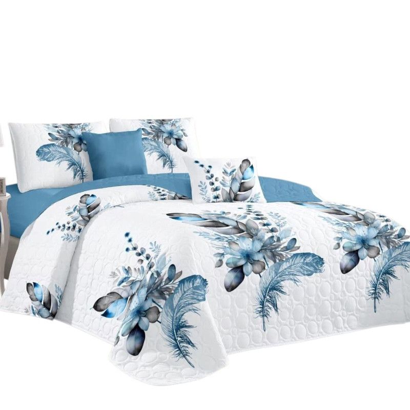 GENERICO - Cubrecama De Verano King 250x270cm Colcha + 2 Fundas Cobertor