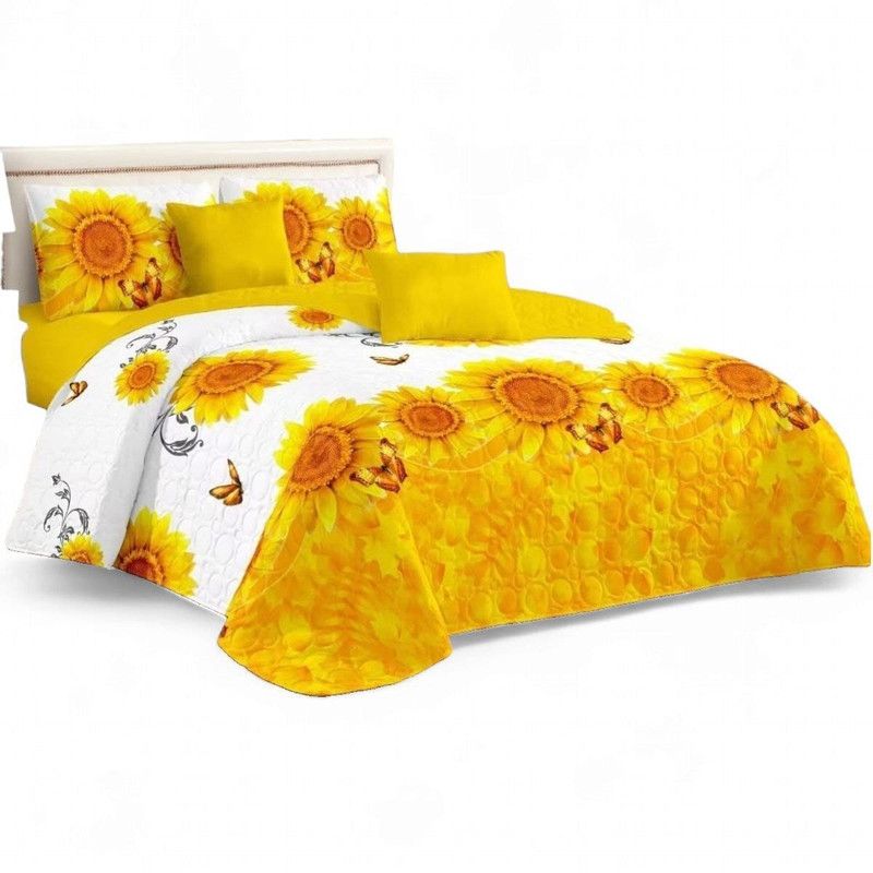 GENERICO - Cubrecama De Verano King 250x270cm Colcha + 2 Fundas Cobertor