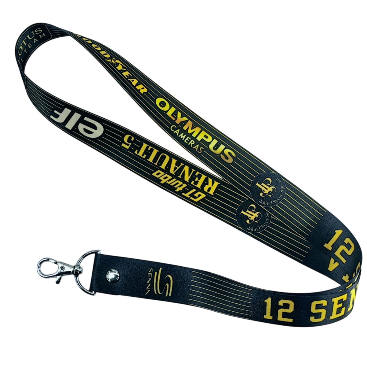 FORMULA 1 - Colgante Llavero Lanyard F1 Lotus Formula 1 Senna 1985 Negro