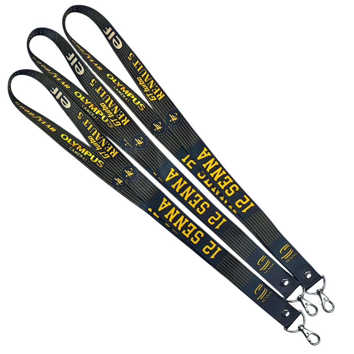 FORMULA 1 - Colgante Llavero Lanyard F1 Lotus Formula 1 Senna 1985 Negro