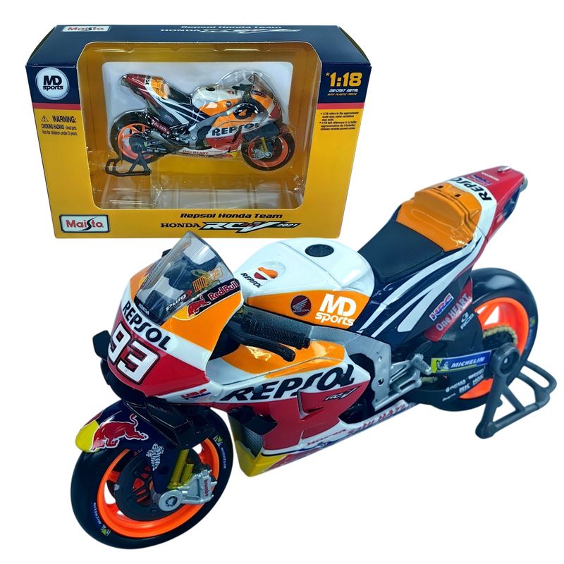 MAISTO - Moto Gp Honda 2021 #93 Marc Marquez Maisto Escala 1:18