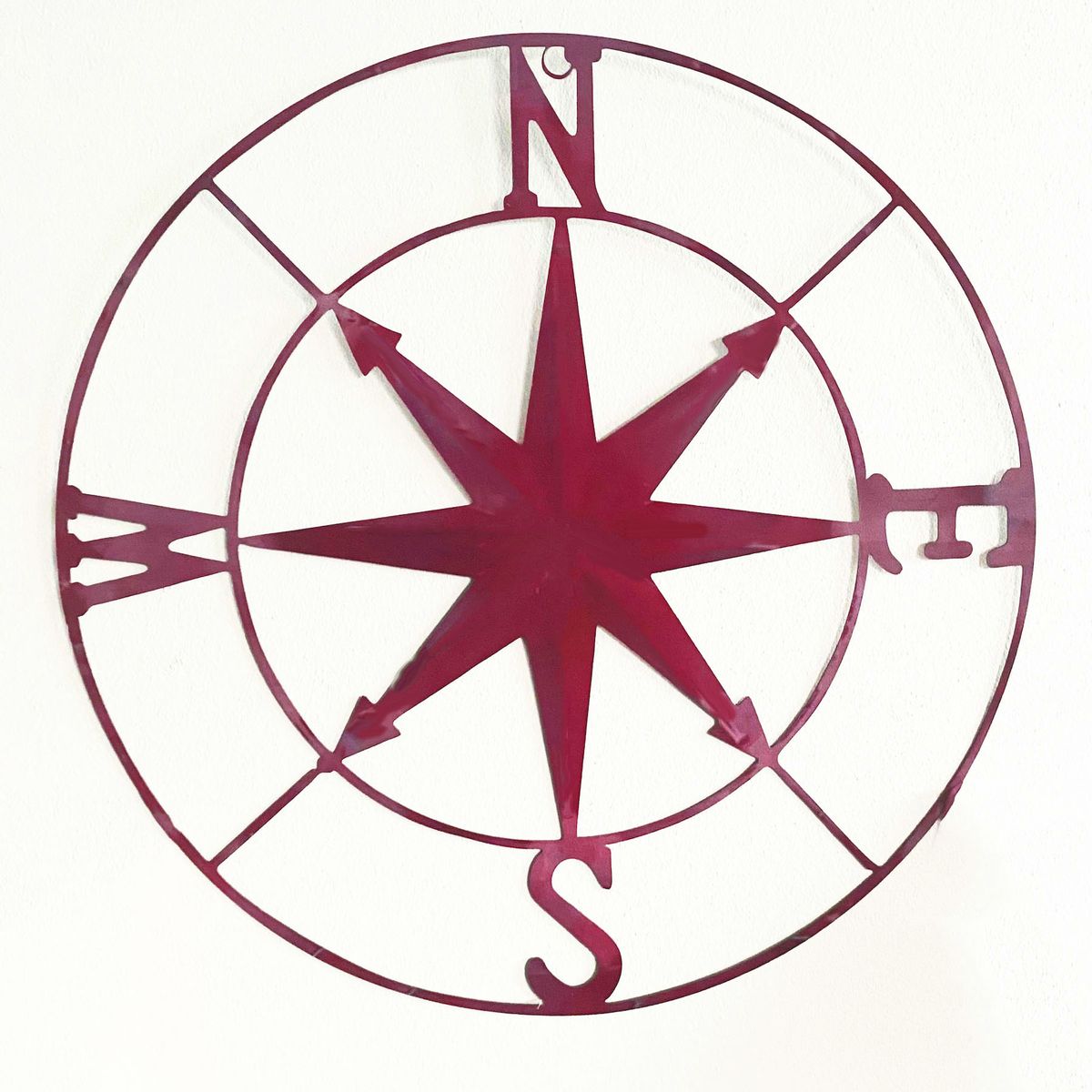MONTREAL - Decoración Náutica Brújula Rosa De Los Vientos En Metal 30cm