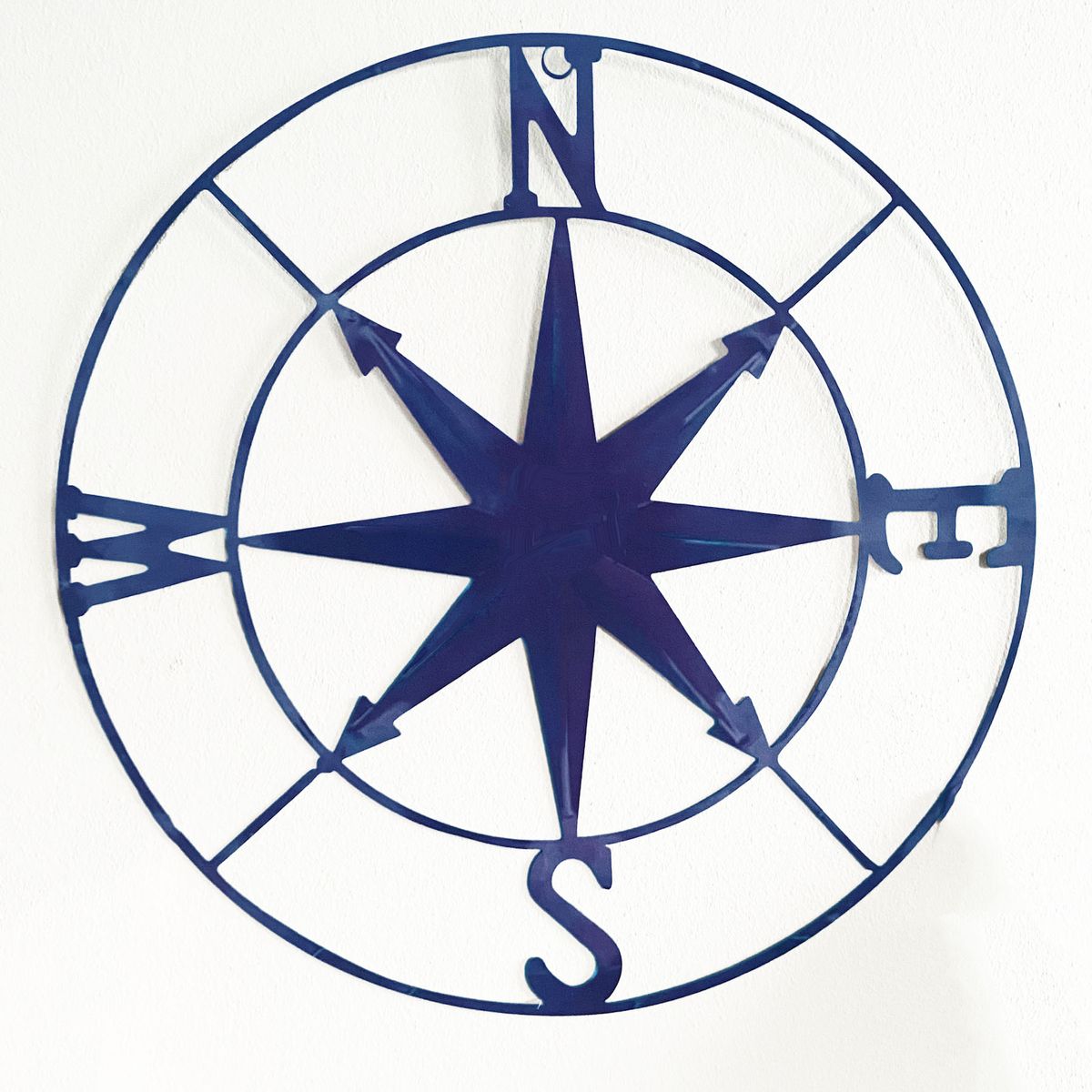MONTREAL - Decoración Náutica Brújula Rosa De Los Vientos En Metal 30cm