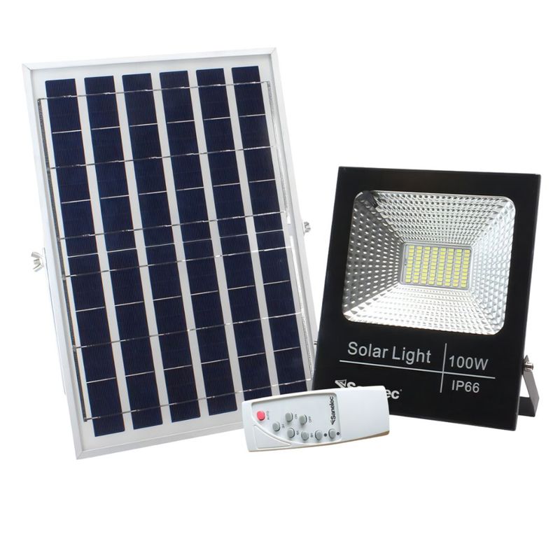 GENERICO - Foco 100 W con Panel Solar