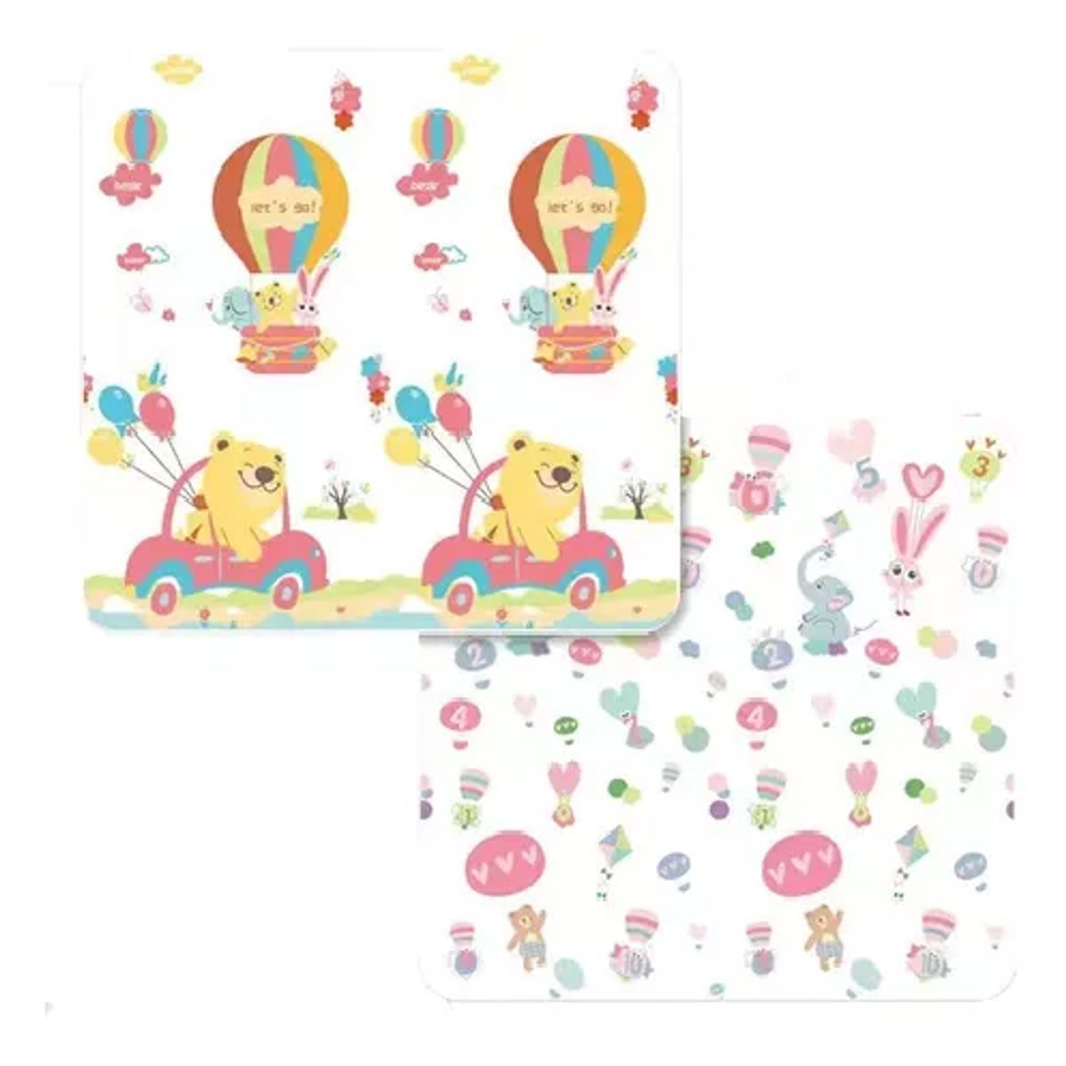 GENERICO - Alfombra antigolpes niños-bebés plegable 180x200 cm premium