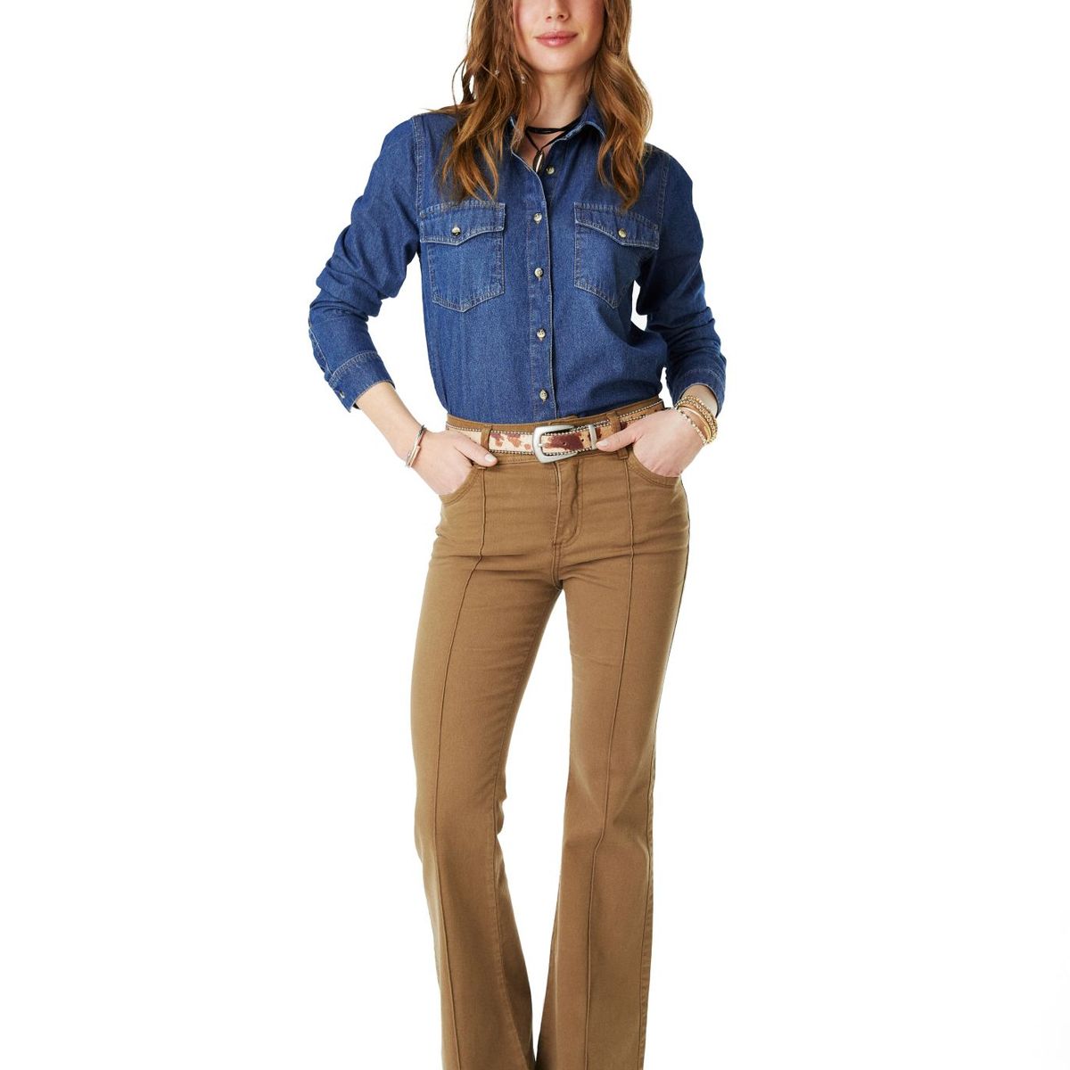 EFESIS - BLUSA BLUMI REGULAR DENIM AZUL EFESIS - Azul