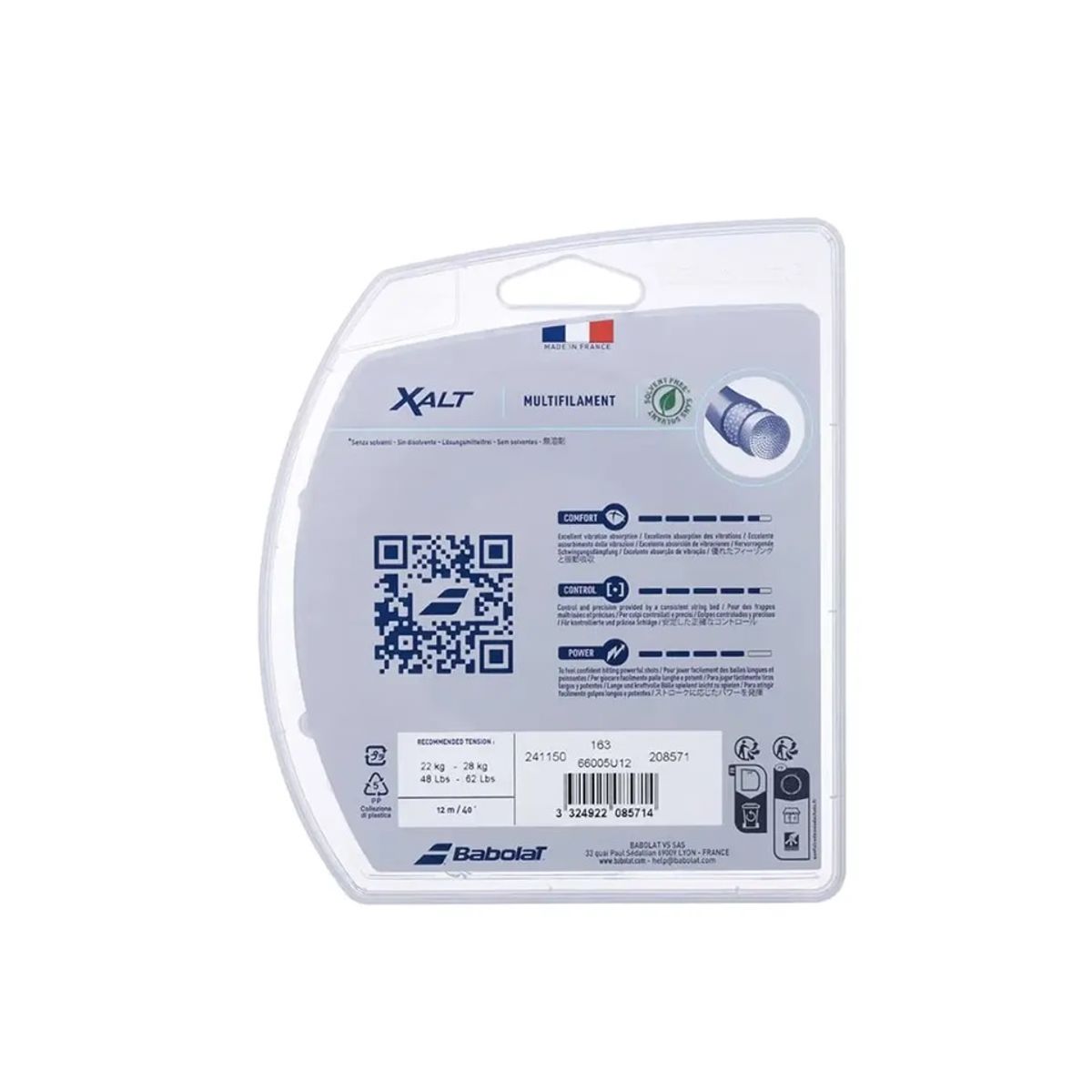 BABOLAT - Cuerda Babolat Xalt White 1.25 - 12m