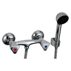 GENERICO - Llave de Ducha maneral Soporte+Flexible