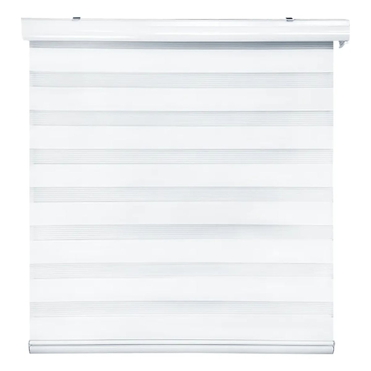 GENERICO - Cortina Roller Duo Zebra Dia Noche 100x200 Cm Blanco