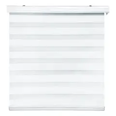 GENERICO - Cortina Roller Duo Zebra Dia Noche 60x200 Cm Blanco