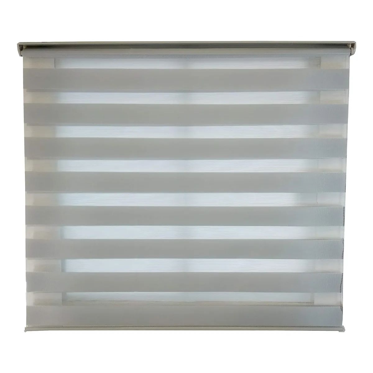 GENERICO - Cortina Roller Duo Zebra Dia Noche 100x200 Cm Gris