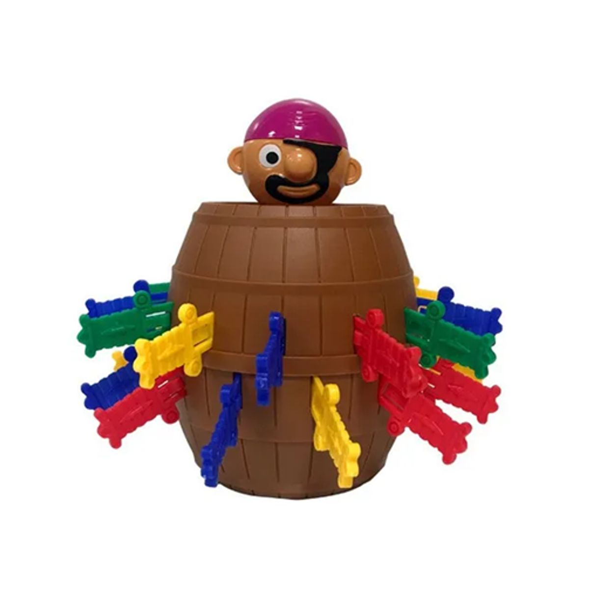 GENERICO - Juego de mesa pirata saltarín barril color café