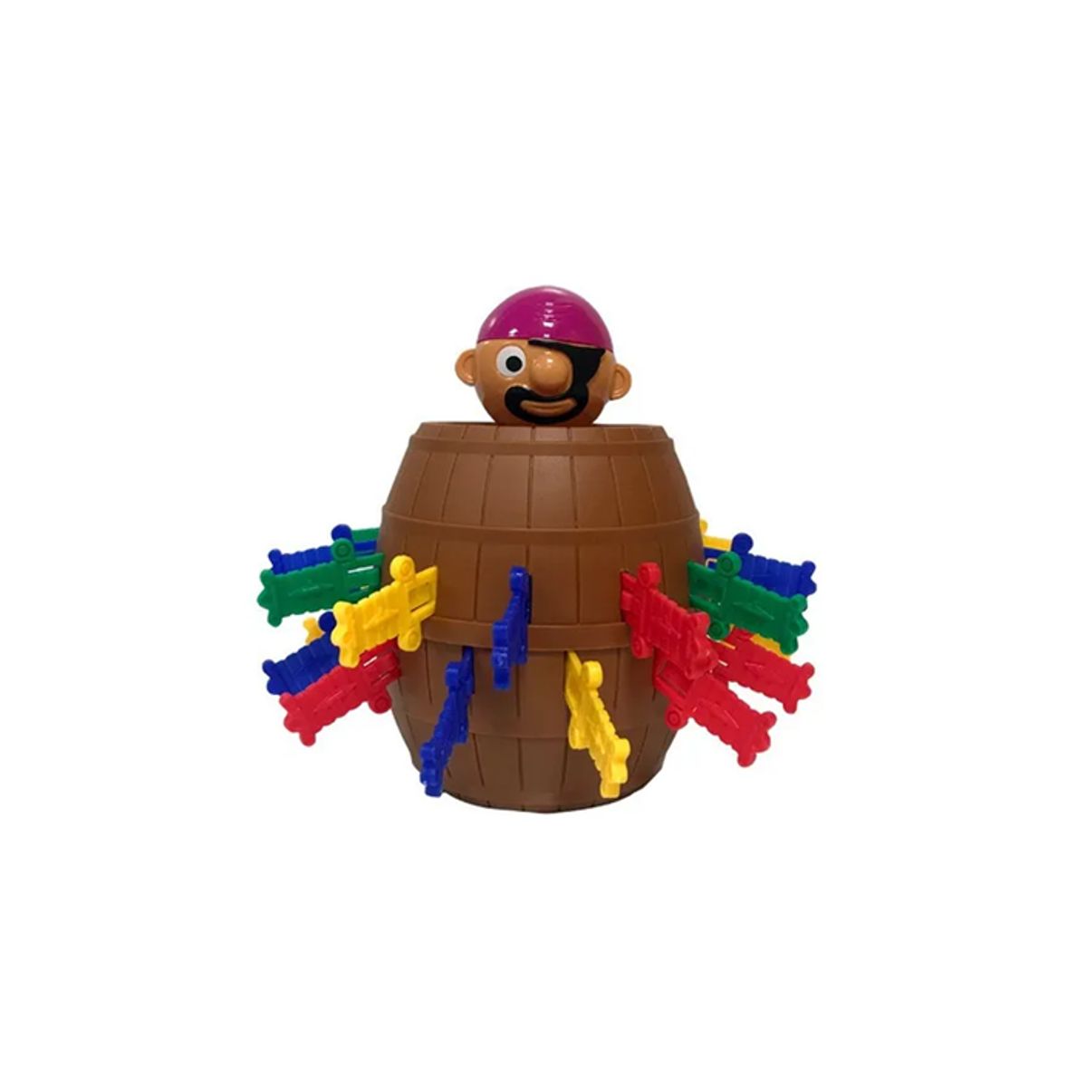 GENERICO - Juego de mesa pirata saltarín barril color café