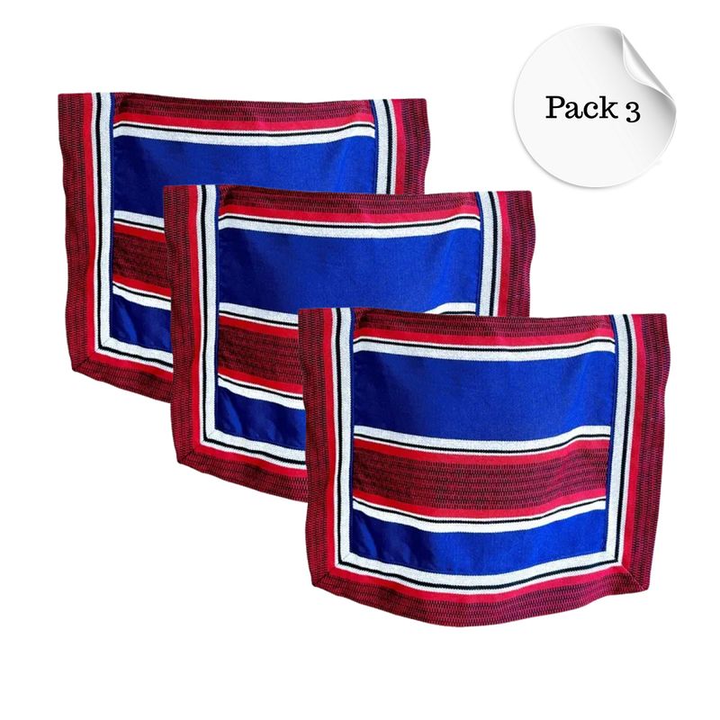 EKOL TACTICA MILITAR - Pack 3 Mantas Poncho De Huaso Cueca Niño Fiestas Patrias