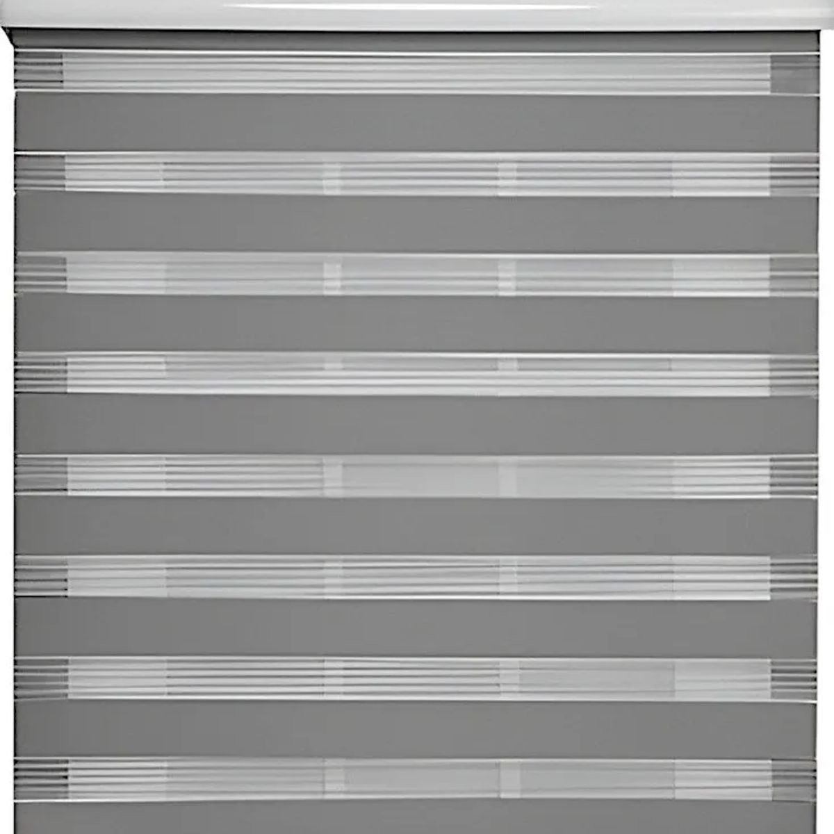 GENERICO - Cortina Roller Duo Zebra Dia Noche 60x200 Cm Gris