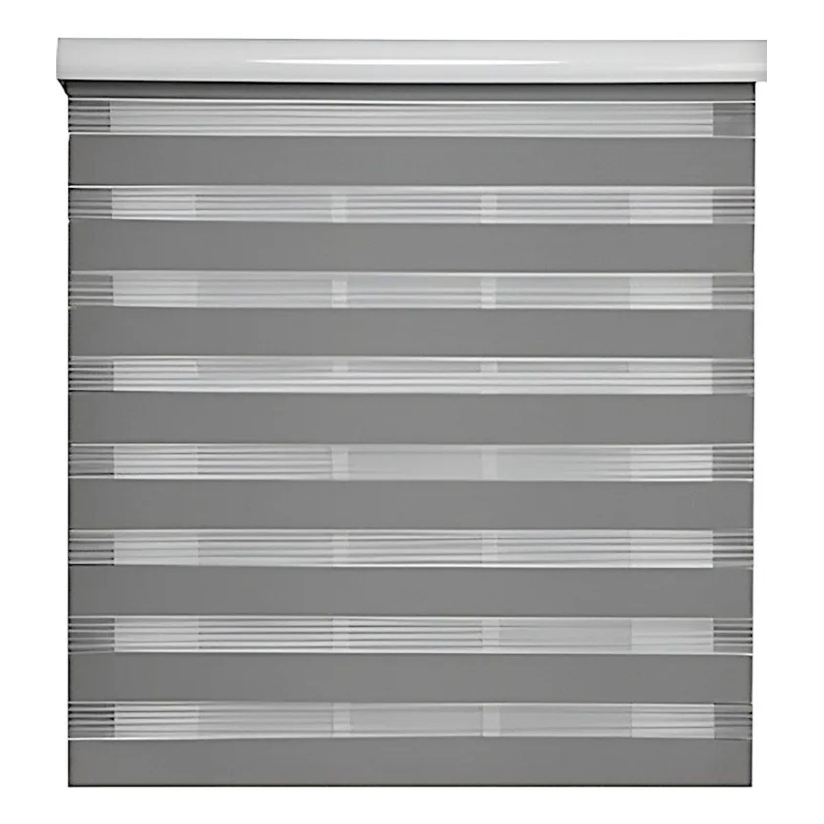 GENERICO - Cortina Roller Duo Zebra Dia Noche 60x200 Cm Gris
