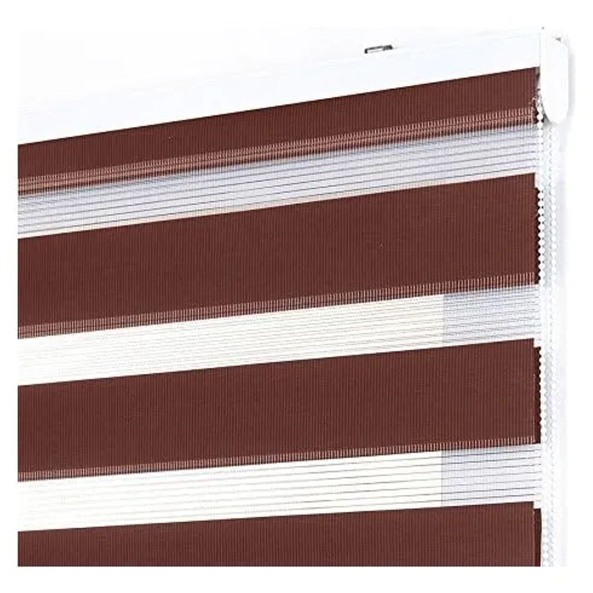 GENERICO - Cortina Roller Duo Zebra Dia Noche 60x200 Cm Marrón