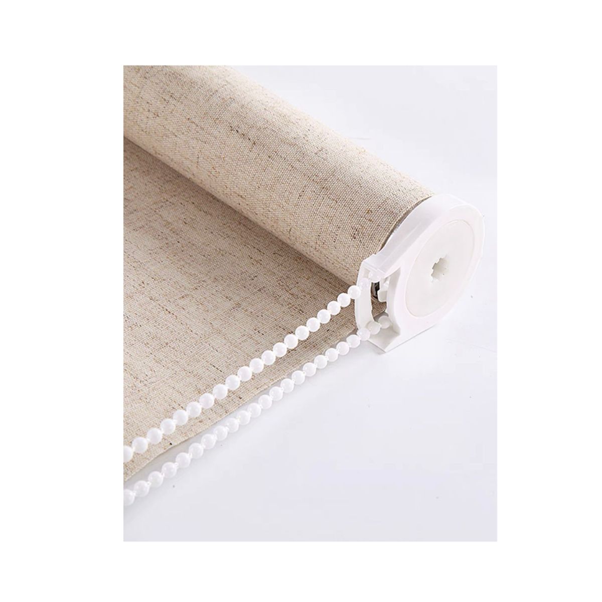 GENERICO - Cortina roller blackout lino beige 150x200