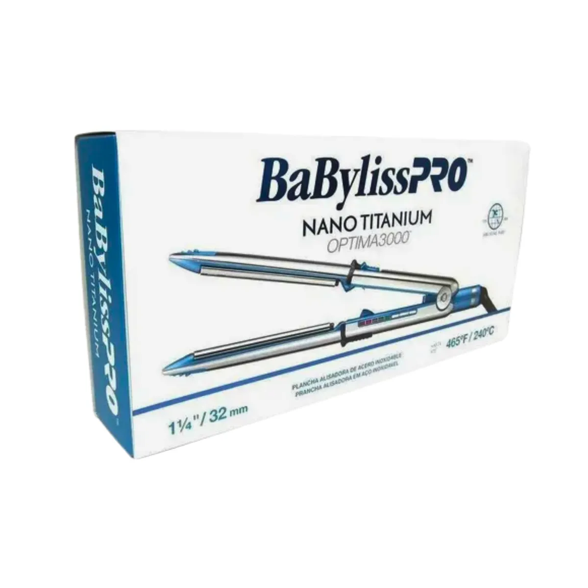 BABYLISS PRO - Plancha Optima 3000 Babyliss Pro Alisadora Celeste 32mm