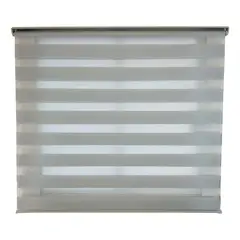 GENERICO - Cortina Roller Duo Zebra Dia Noche 80x200 Cm Gris