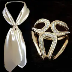 DANZAMANIA - Broches broche de acero anillos para bufanda Mujer Regalo Mamá