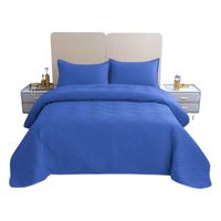 Cobertor De Verano 15 Plazas + 1 Funda Cubrecama 180x230cm Azul Rey