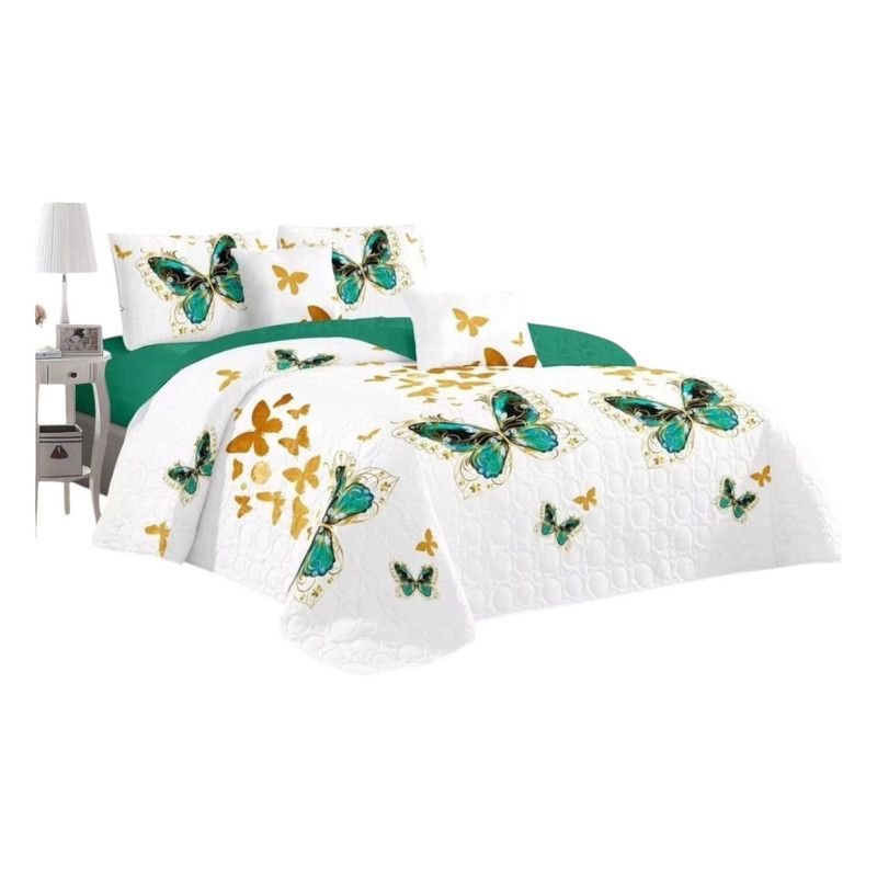 GENERICO - Cobertor De Verano 15 Plazas Quilt + 1 Funda Cubrecama 180x230cm