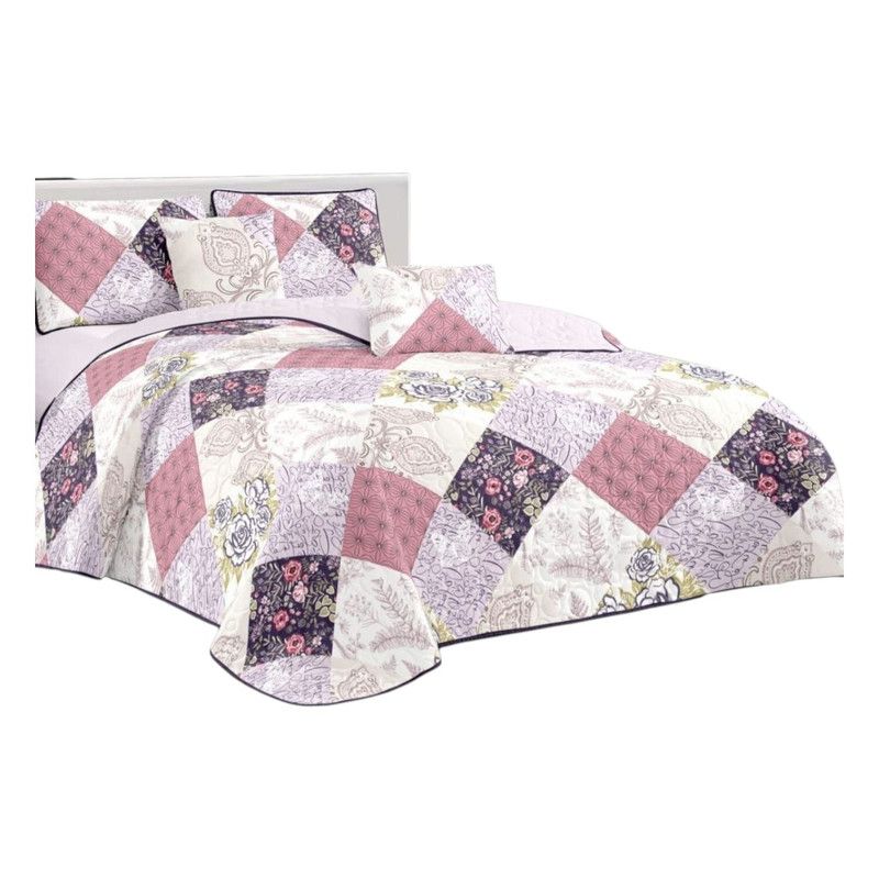 GENERICO - Cobertor De Verano 15 Plazas Quilt + 1 Funda Cubrecama 180x230cm