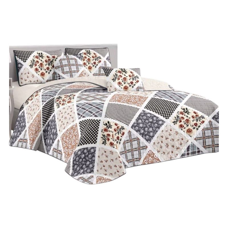 GENERICO - Cobertor De Verano 15 Plazas Quilt + 1 Funda Cubrecama 180x230cm