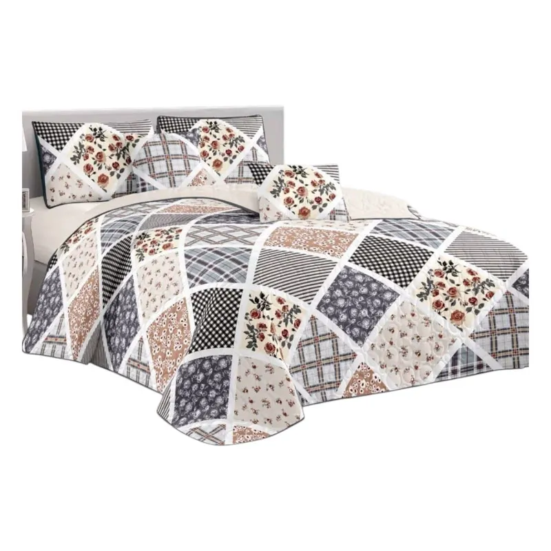 GENERICO - Cobertor De Verano 15 Plazas Quilt + 1 Funda Cubrecama 180x230cm