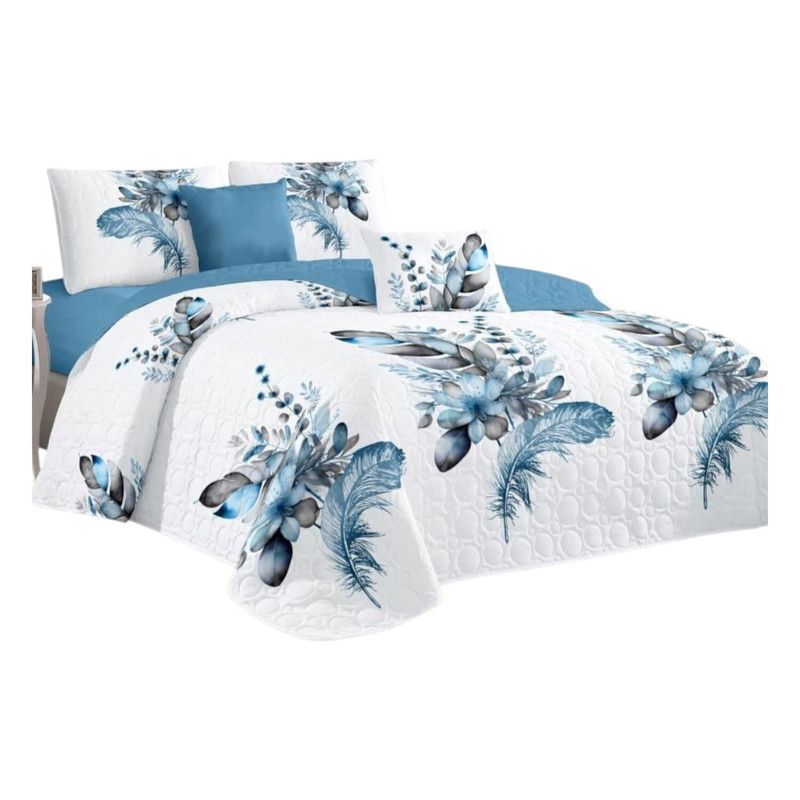 GENERICO - Cobertor De Verano 15 Plazas Quilt + 1 Funda Cubrecama 180x230cm