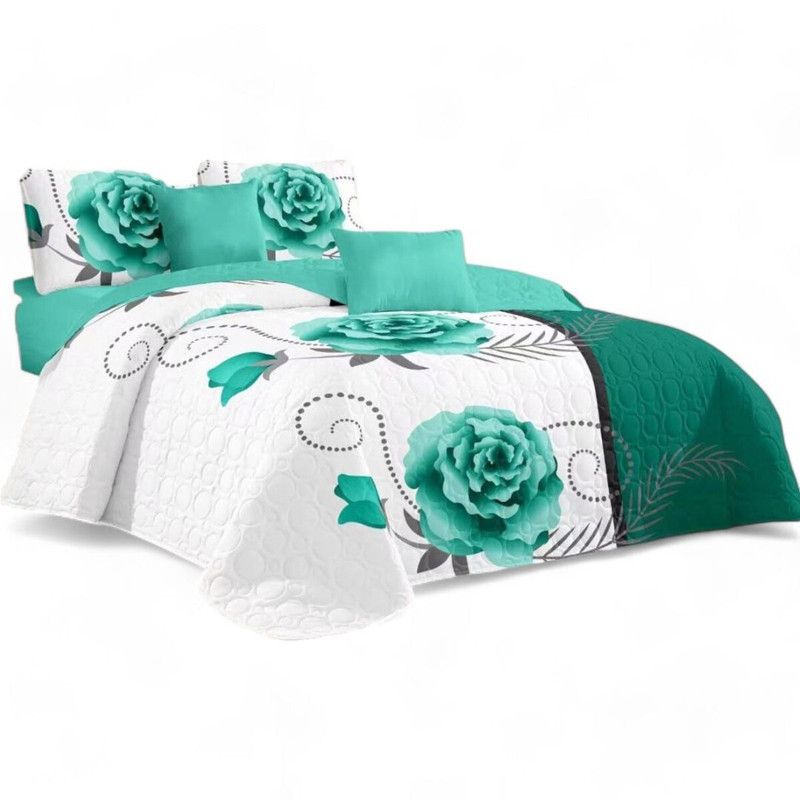 GENERICO - Cubrecama De Verano King 250x270cm Colcha + 2 Fundas Cobertor