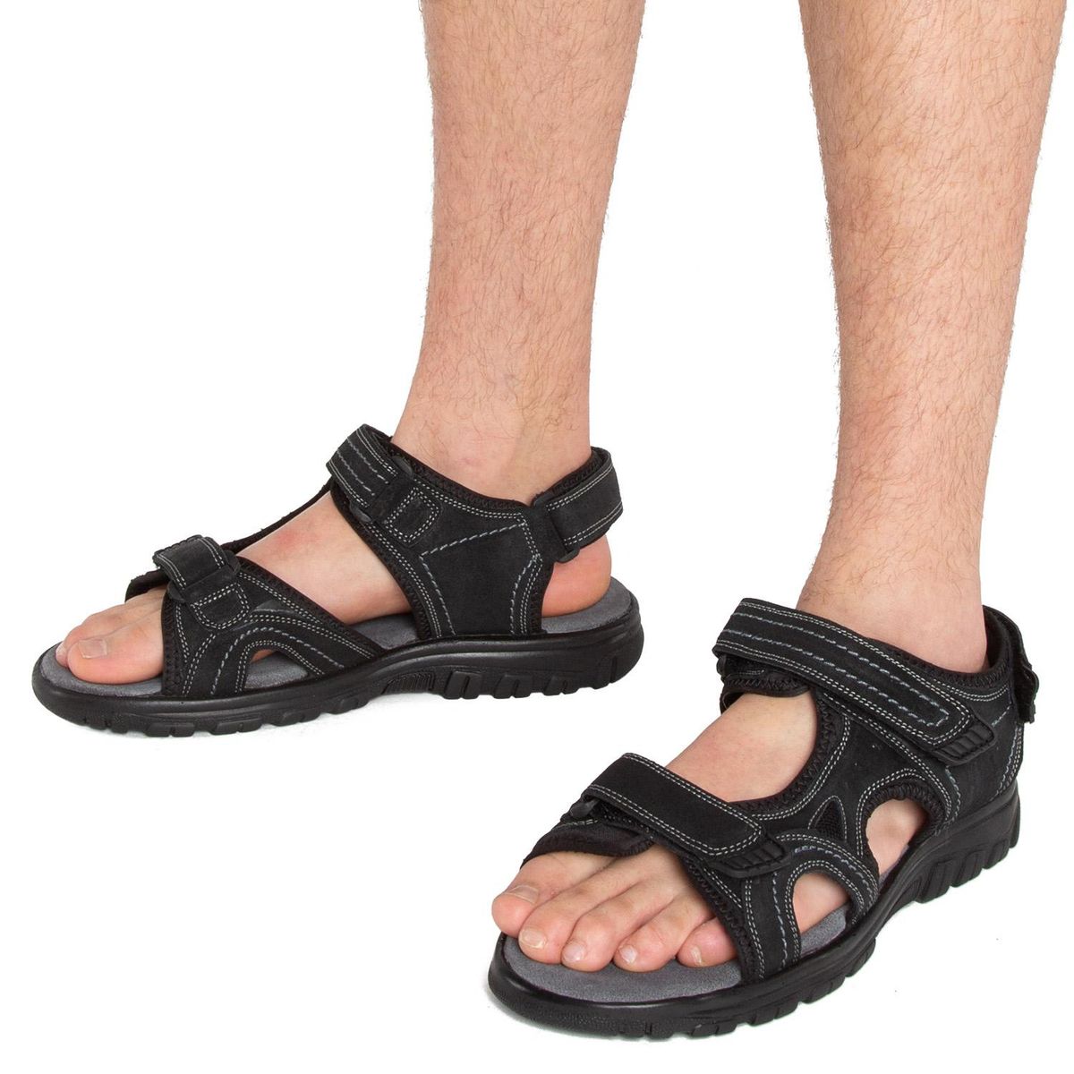 GUANTE - Sandalia semi abierta - Herdif - Guante - Negro