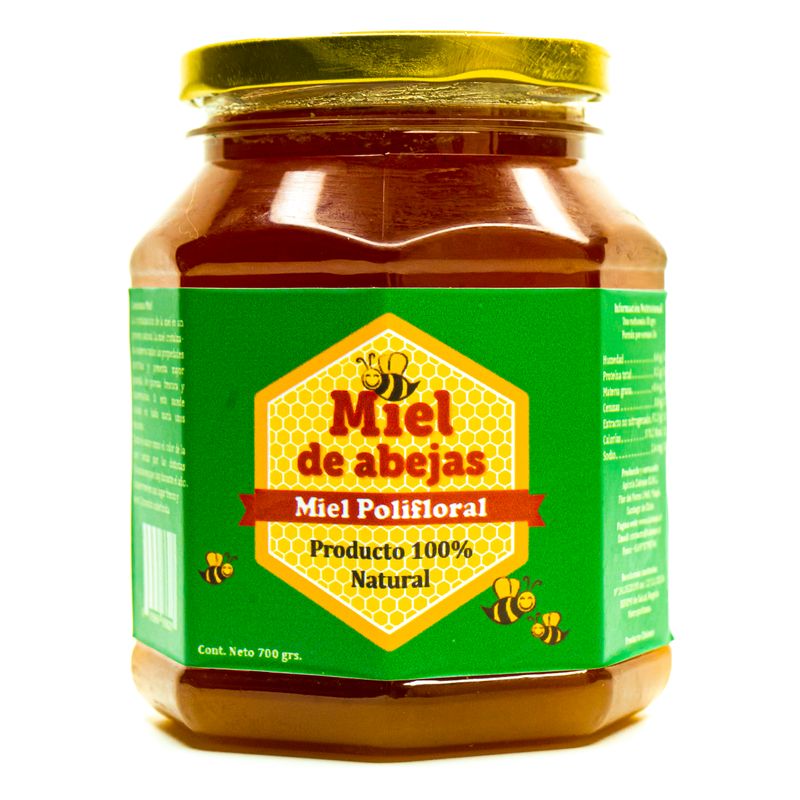 GENERICO - Miel Pura de Abejas Polifloral Pote 700 Grs.
