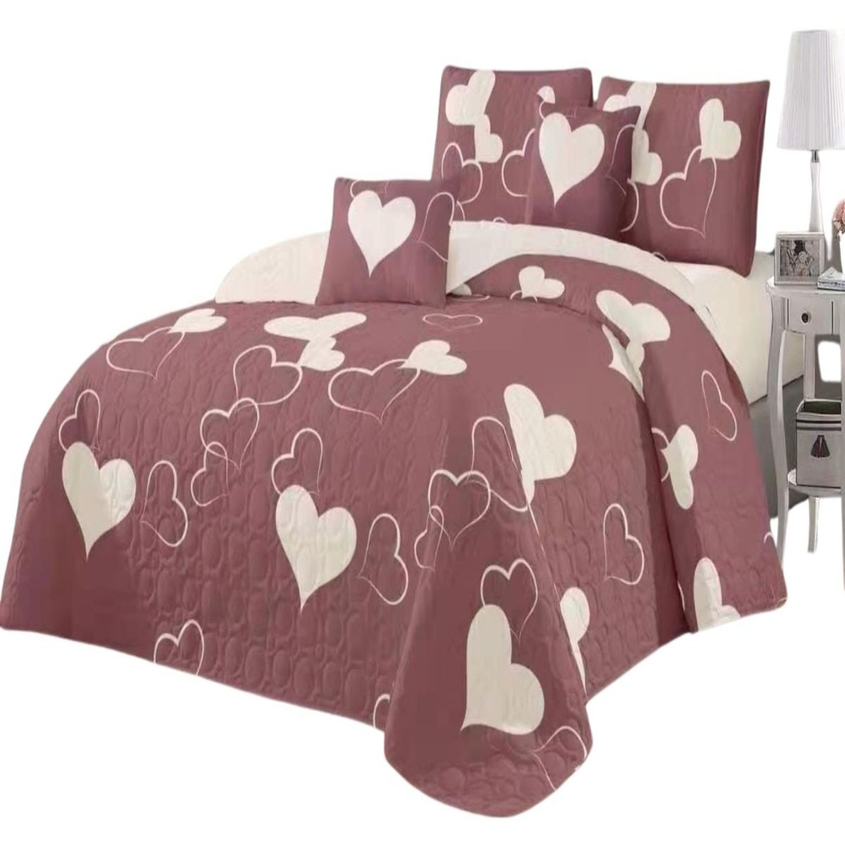 GENERICO - CUBRECAMAS DE VERANO QUILT REVERSIBLES SUPER KING