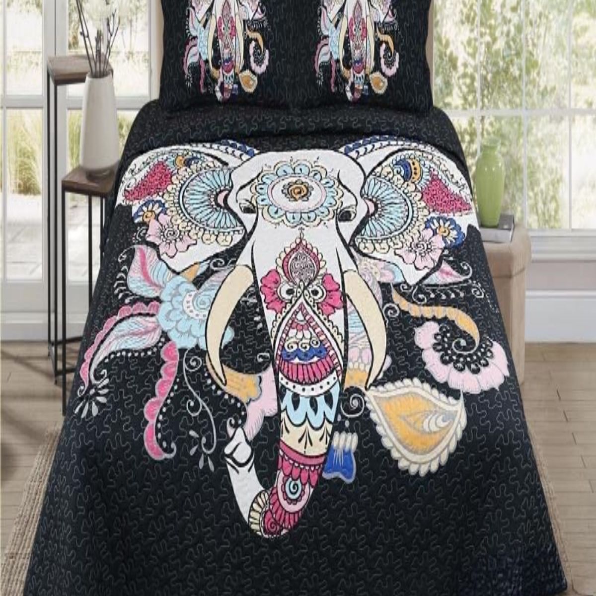 GENERICO - CUBRECAMAS DE VERANO QUILT REVERSIBLES SUPER KING