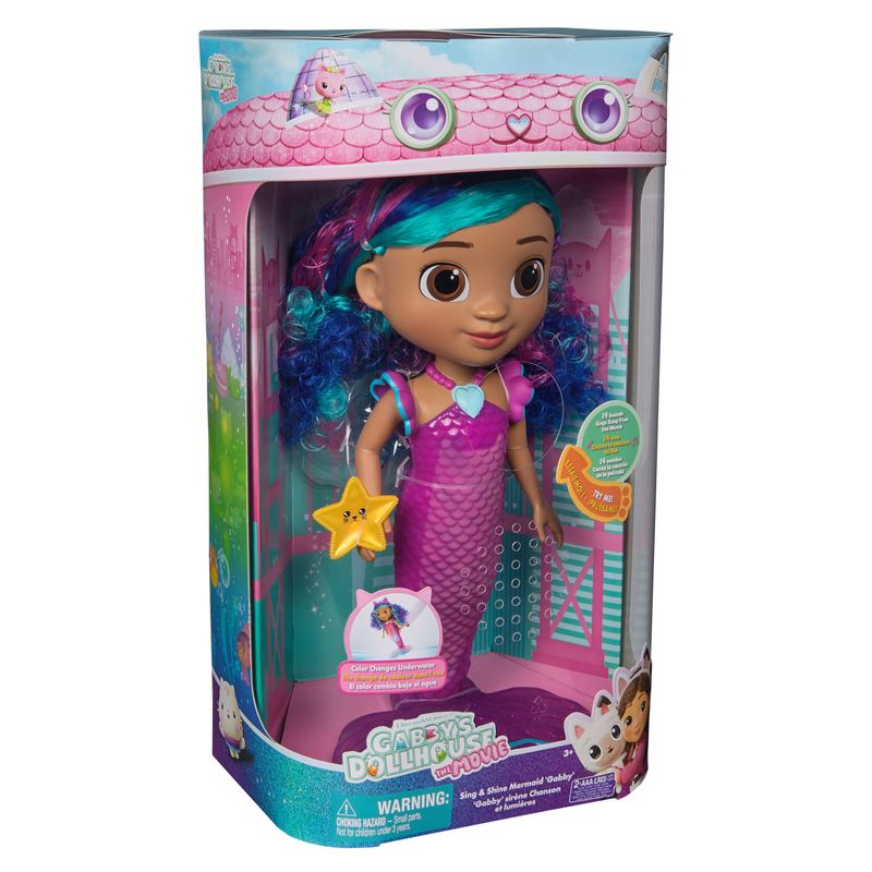 LA CASA DE GABBY - Muñeca Sirena Gabby Con Sonido La Casa De Muñecas De Gabby