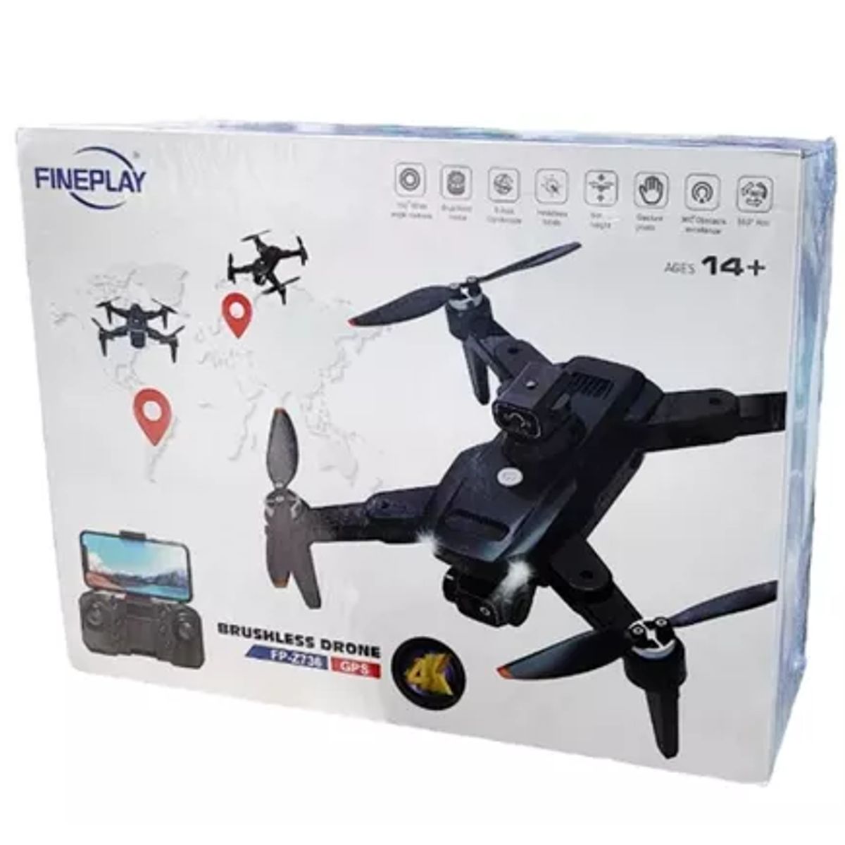 GENERICO - Dron 5g Con Cámara 4k Color Negro