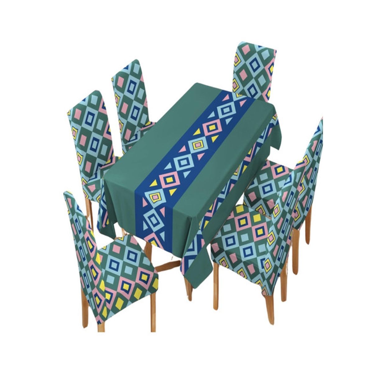 GENERICO - MANTEL MÁS 6 FUNDAS PARA SILLAS