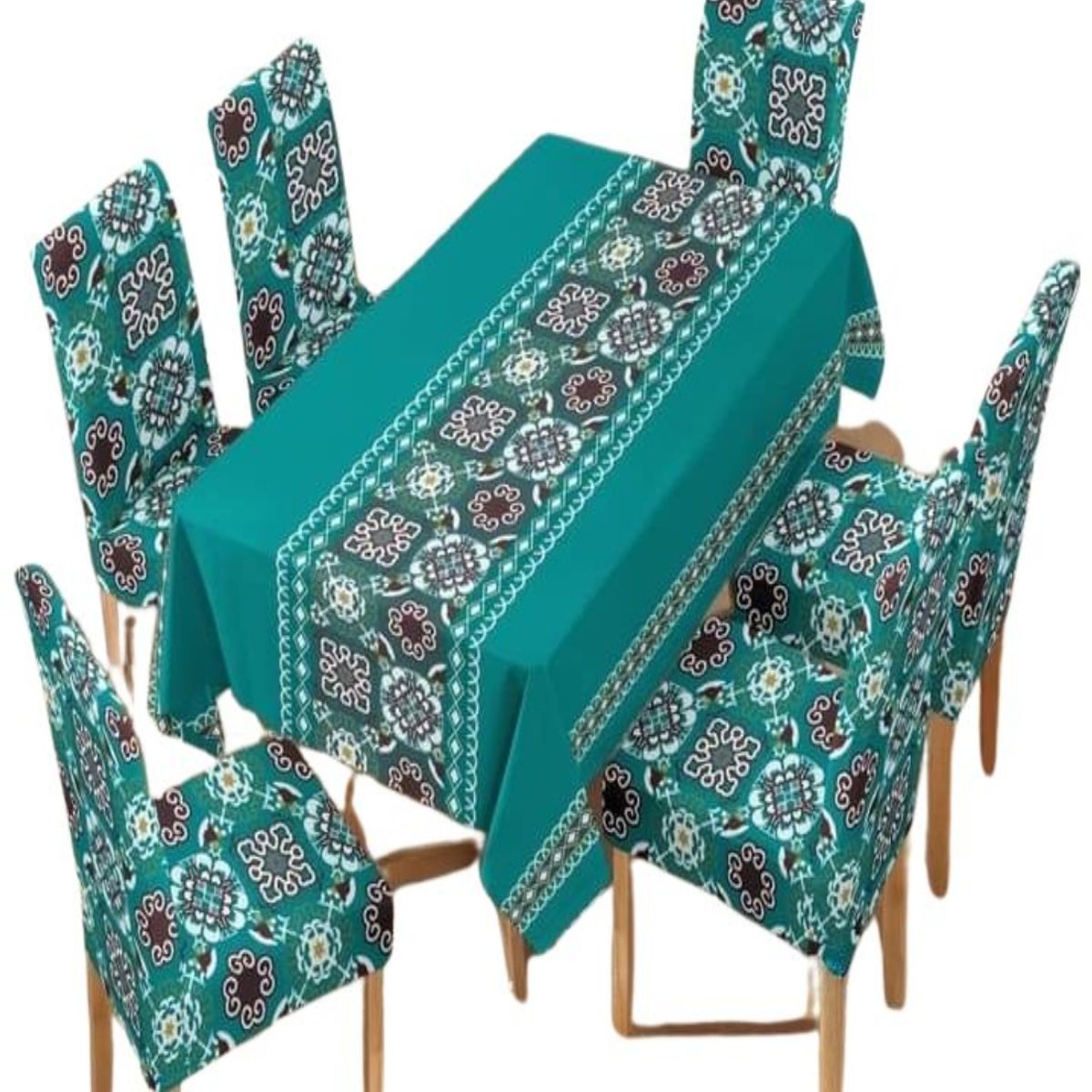 GENERICO - JUEGO DE MANTEL MÁS 6 FUNDAS DE SILLAS