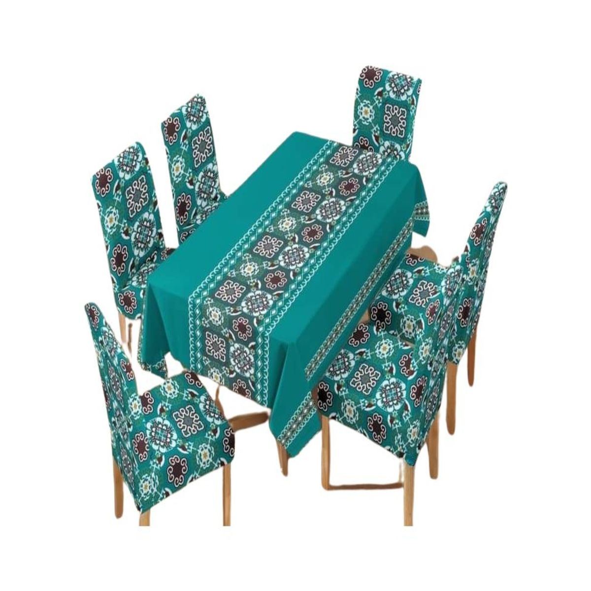 GENERICO - JUEGO DE MANTEL MÁS 6 FUNDAS DE SILLAS
