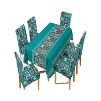 JUEGO DE MANTEL MÁS 6 FUNDAS DE SILLAS