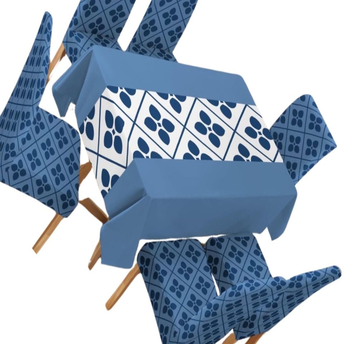 GENERICO - JUEGO DE MANTEL MÁS 6 FUNDAS DE SILLAS