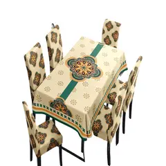 GENERICO - JUEGO DE MANTEL MÁS 6 FUNDAS DE SILLAS