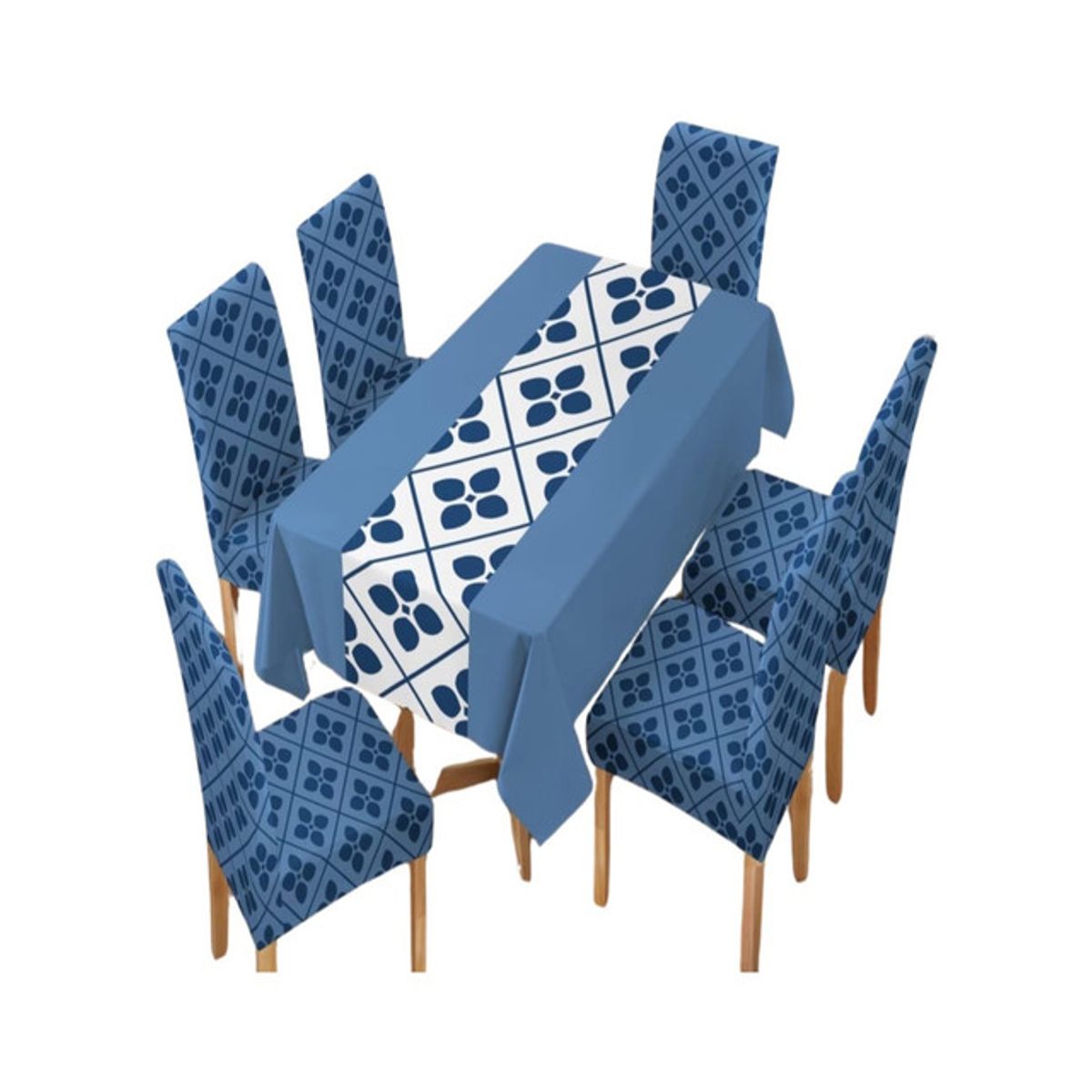 GENERICO - MANTEL MÁS 6 FUNDAS PARA SILLAS