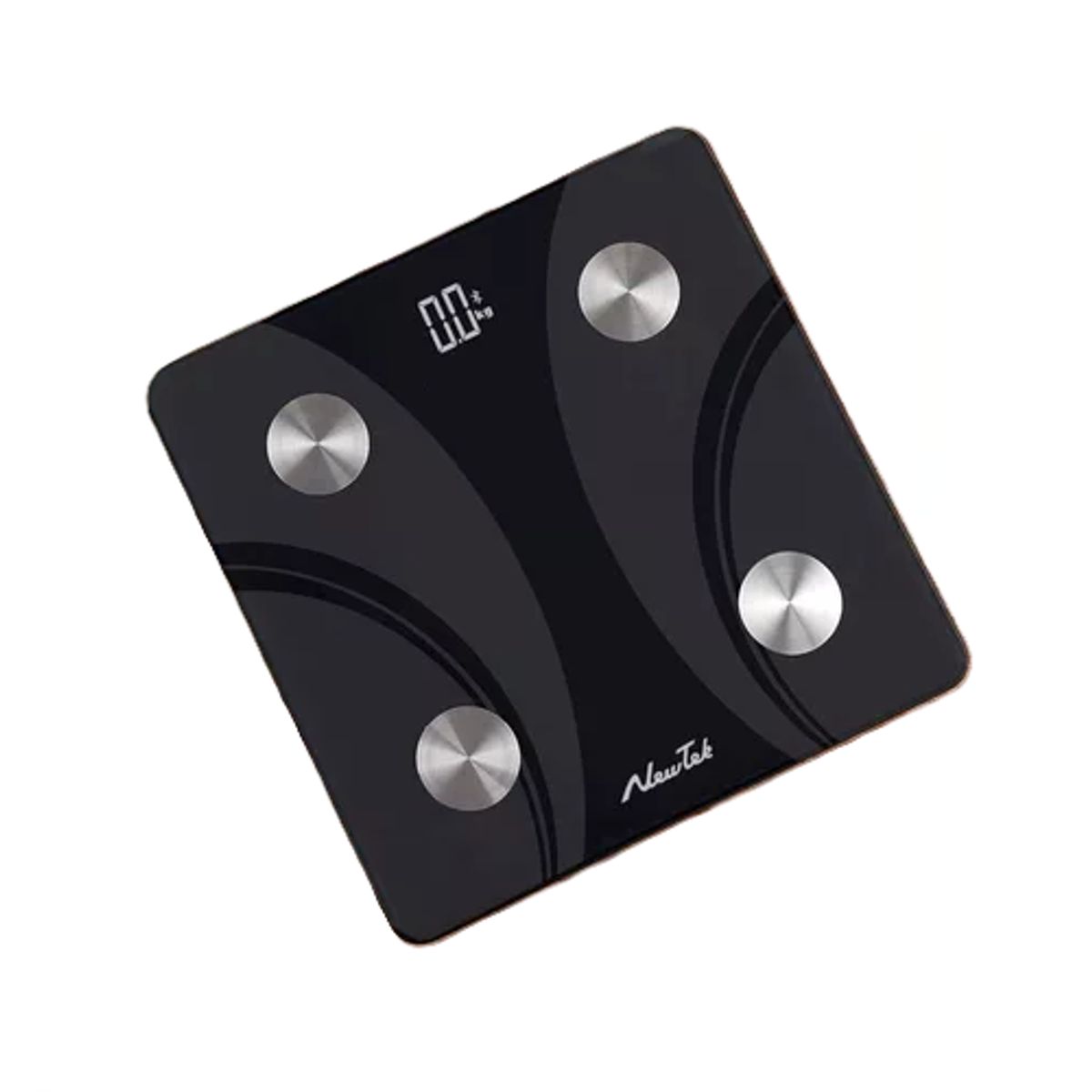 GENERICO - Balanza digital de baño hasta 180 kg bluetooth negra