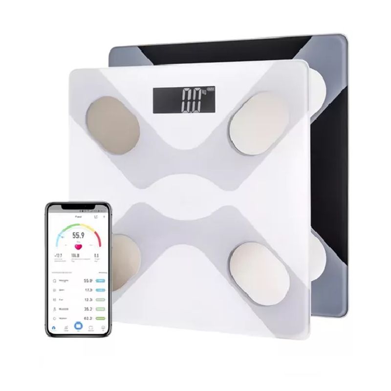 GENERICO - Balanza pesa digital inteligente smart app bluetooth blanca