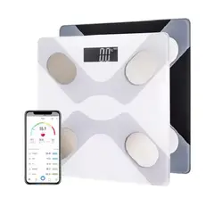 GENERICO - Balanza pesa digital inteligente smart app bluetooth blanca